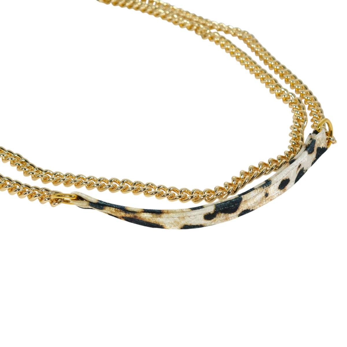 Borsetta donna in camoscio e leopardo Capoverde Made in Italy