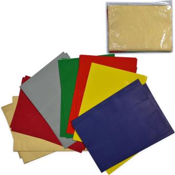 25 fogli carta regalo monocolore assortiti 70x100 cm