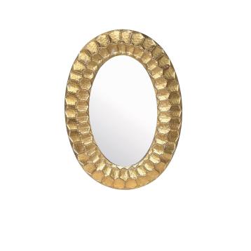 Specchio ovale con cornice in ferro 66 x 91 cm