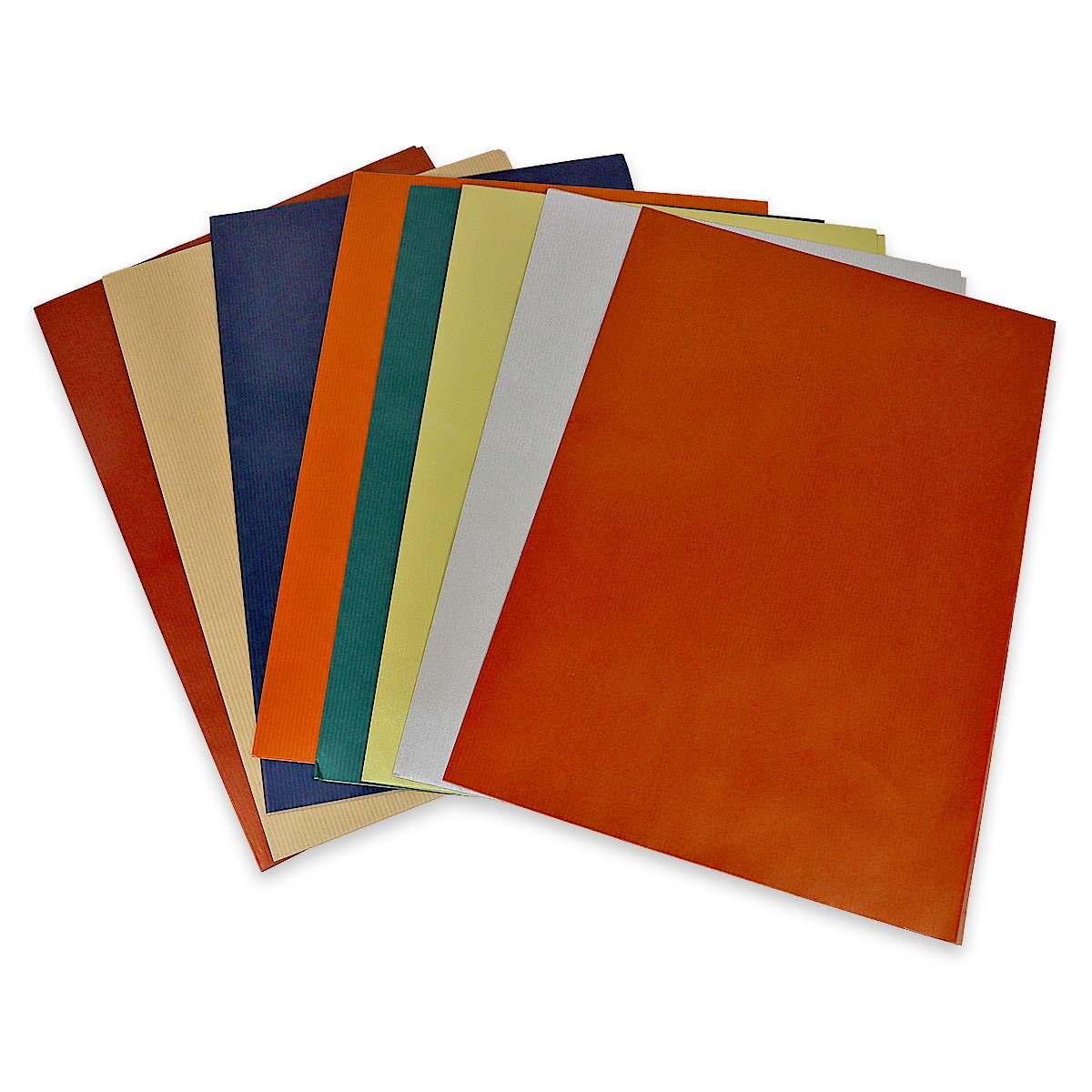 Espositore 80 fogli carta regalo millerighe pastello  assortita cm.70 x100