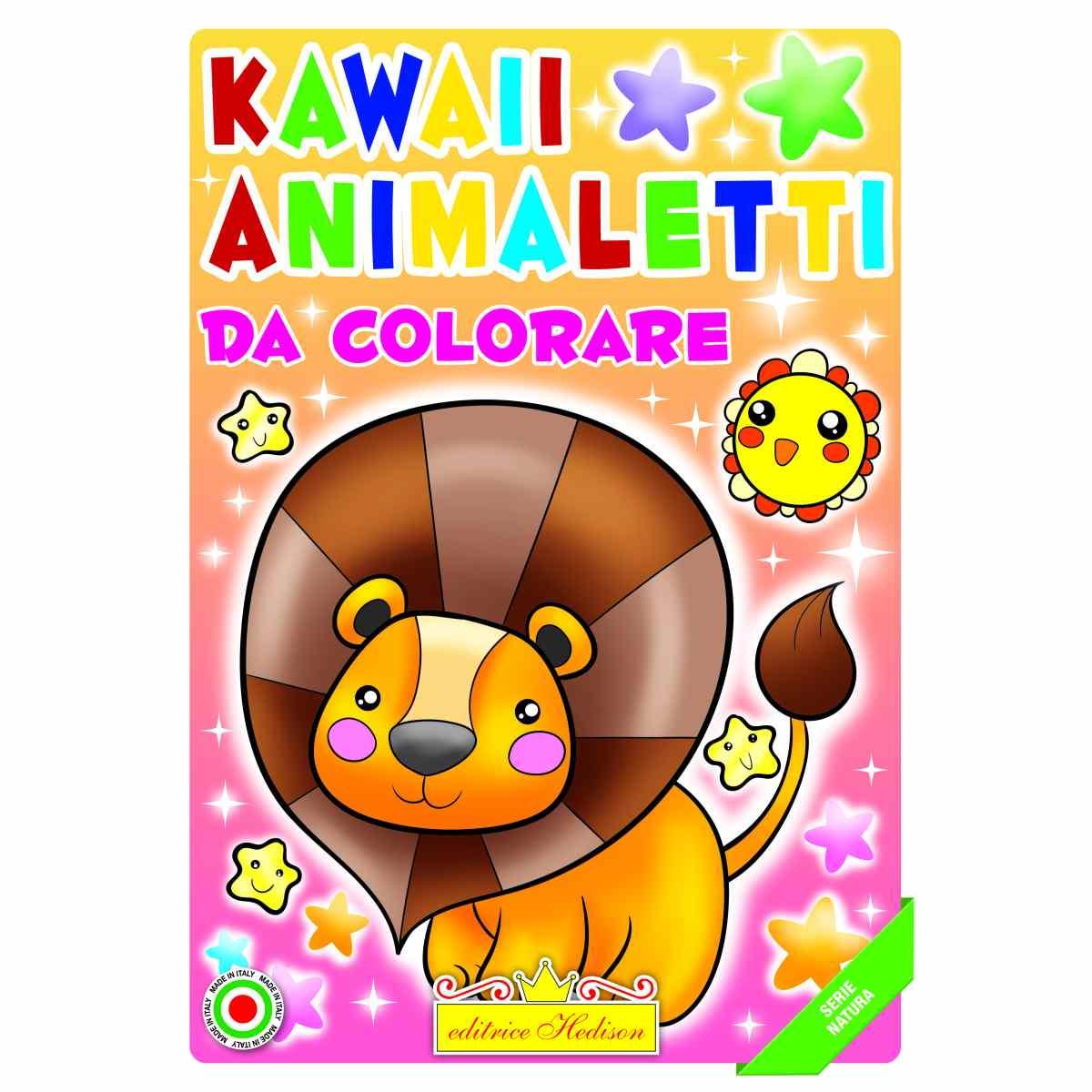 Libro da colorare kawaii animaletti