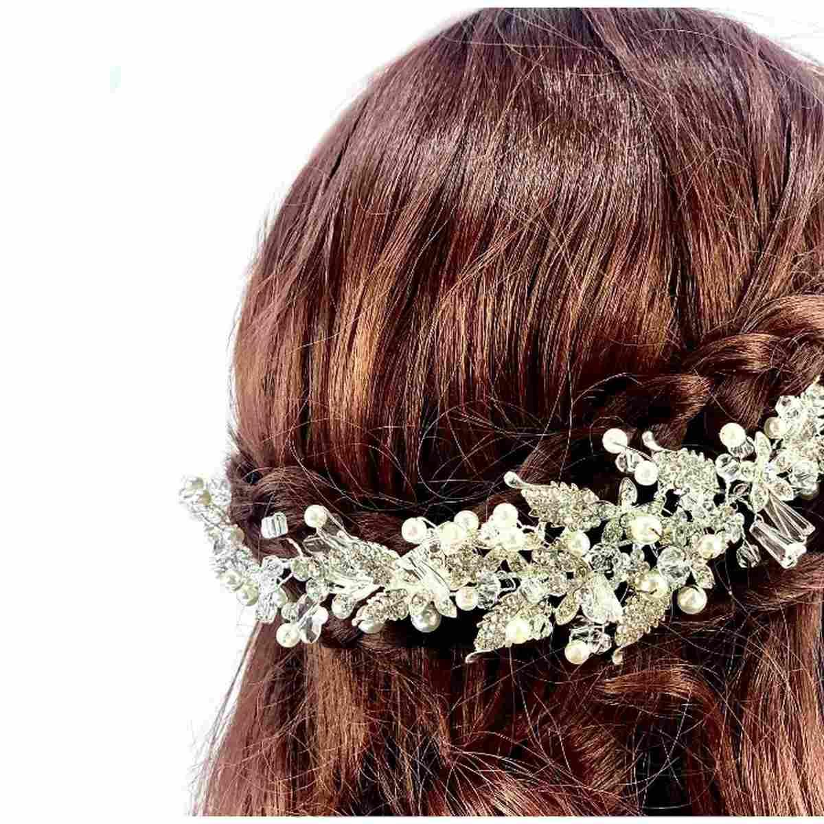 Fermagli acconciatura sposa C63