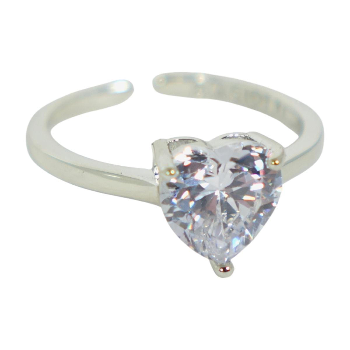 Anello regolabile con cristallo cuore Laura Biagiotti