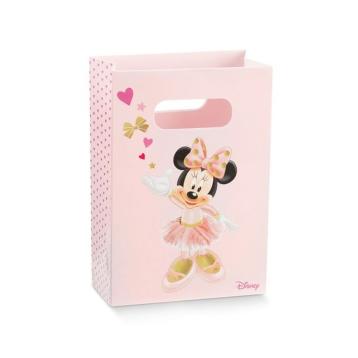 Shopper box Minnie ballerina glitter oro 10 x 5 x 14,5 - rosa