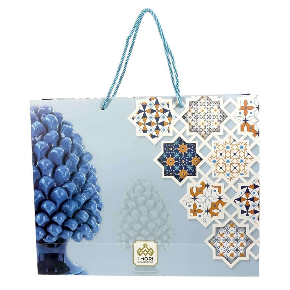 Shoppers carta  h22 X l26 X p8 sicily bags varie decori