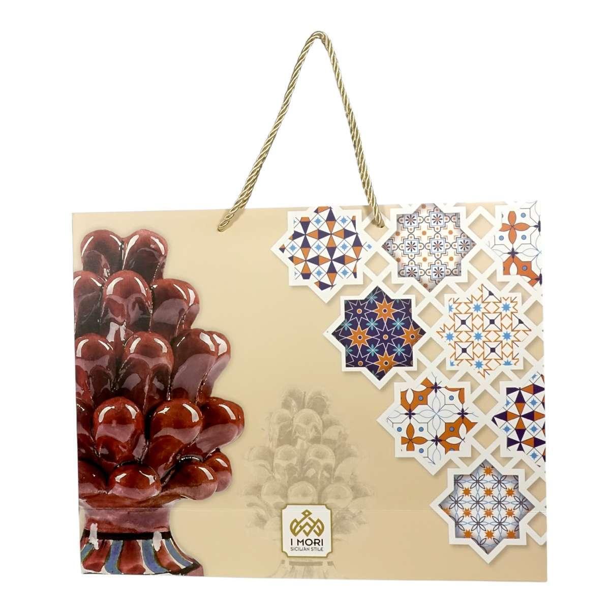 Shoppers carta  h22 X l26 X p8 sicily bags varie decori