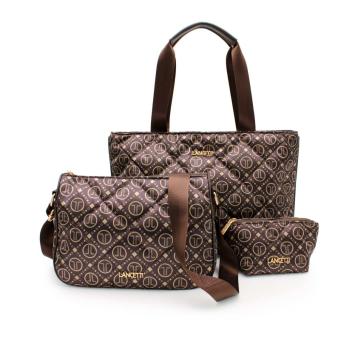 Set 3 pezzi donna linea Lady due borse, ed una pochette Lancetti