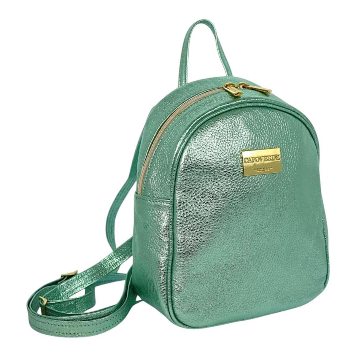 Zaino in vera pelle metal Capoverde Made in Italy