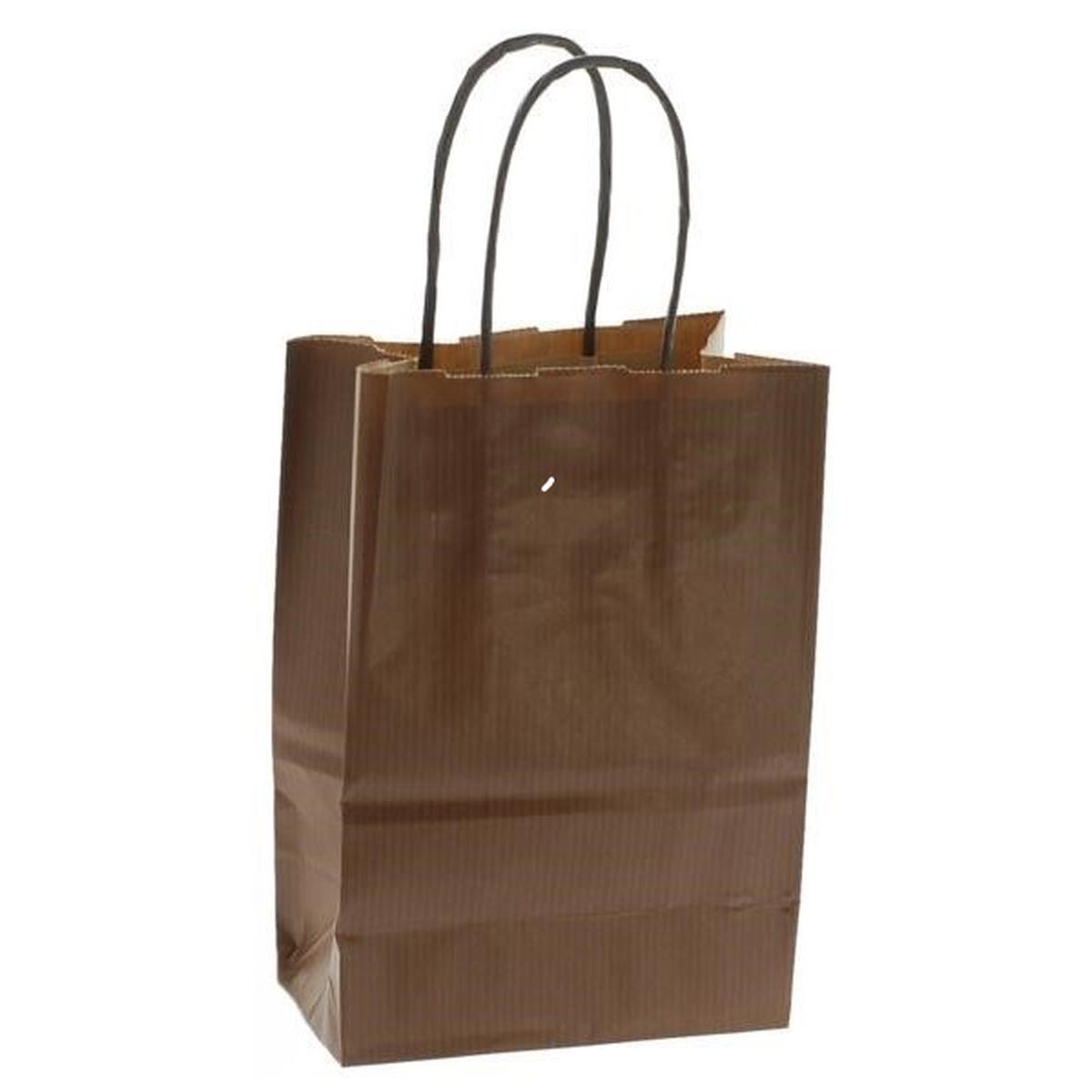 Shoppers carta porta bottiglie colore marrone h 39,5 x l 14 x p 8,5