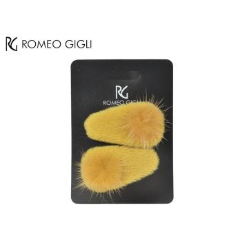 Clic clac pelliccia senape Romeo Gigli