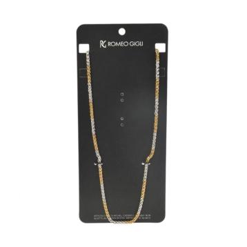 Collana donna maglia intrecciata silver e oro Romeo Gigli