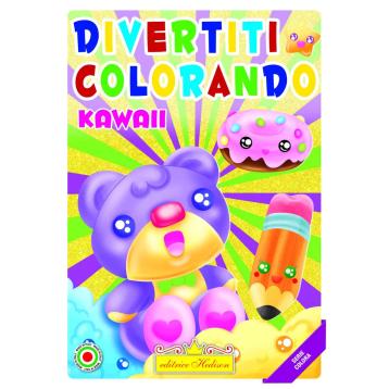 Libri  divertiti colorando kawaii serie colora