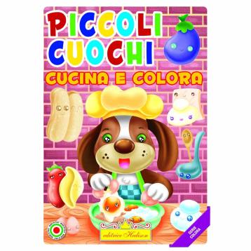 Libri  piccoli cuochi  cucina e colora