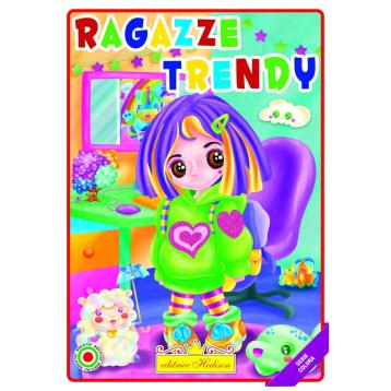 Libro da colorare ragazze trendy serie colora