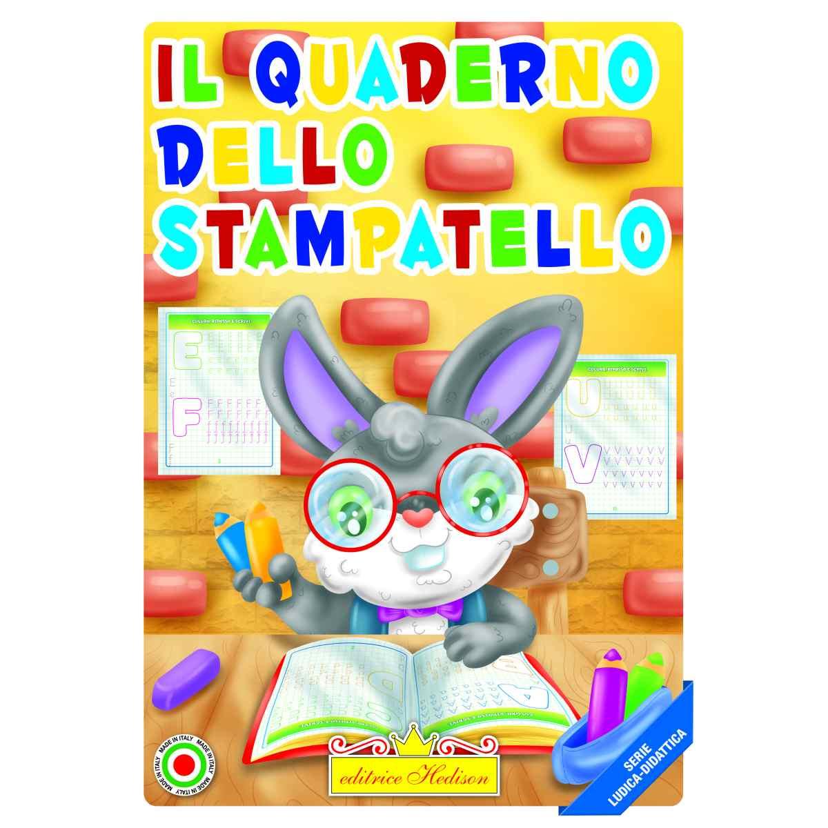 Libro da colorare il quaderno dello stampatello serie ludica - didattica