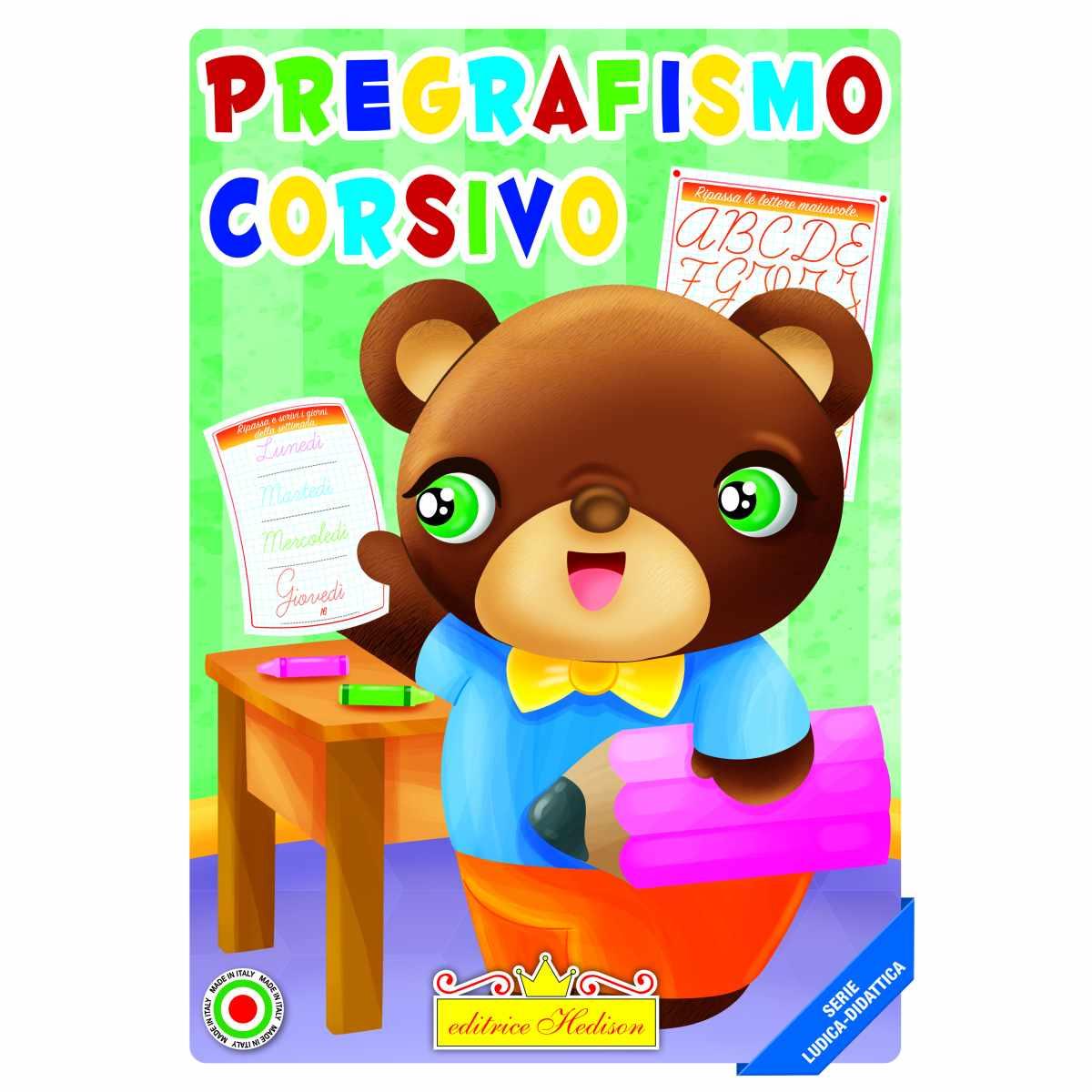 Libro  pregrafismo corsivo serie ludica - didattica