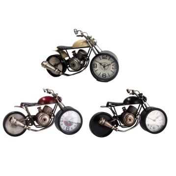 Orologio in ferro modello moto cafe racer 39,5x13x h.23 cm