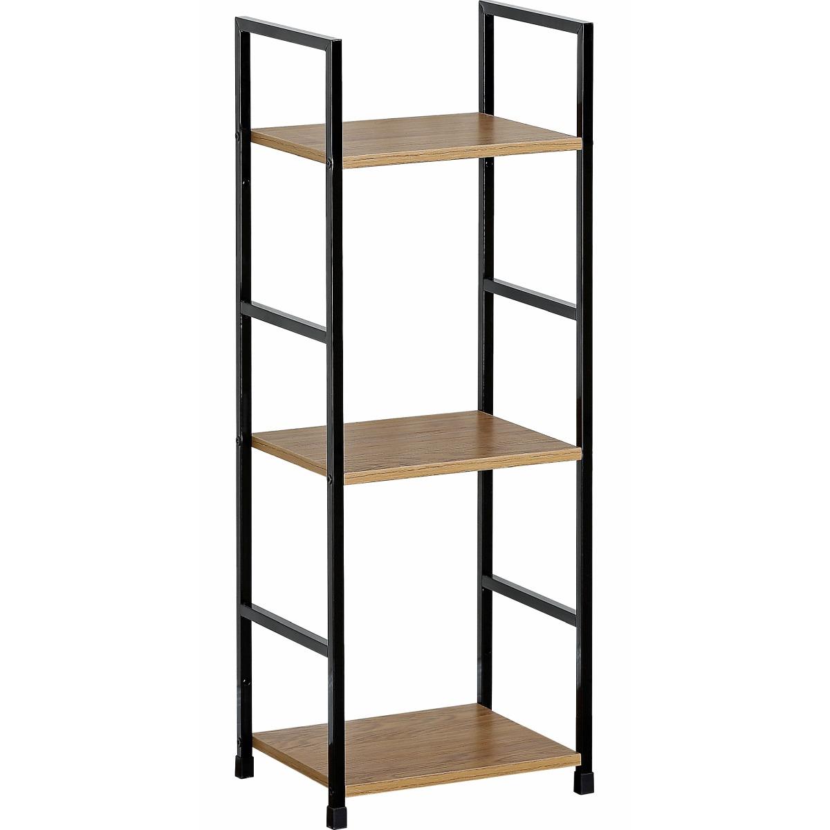 Mobiletto scaffale con mensole in acciaio con 3 ripiani in mdf 29x23,5x h.80 cm