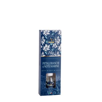 Diffusore di fragranza con midollini bouquet floreali Petali bianchi e note marine 125 ml.