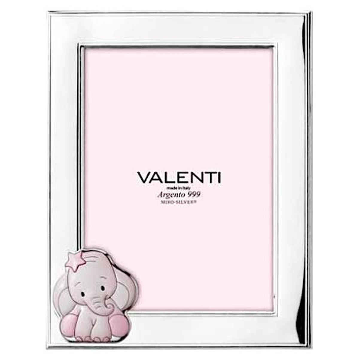 Cornice bimbo 13 x 18 Cm Elefante stella rosa