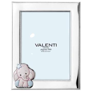 Cornice bimbo 9 x 13 cm Elefante stella celeste