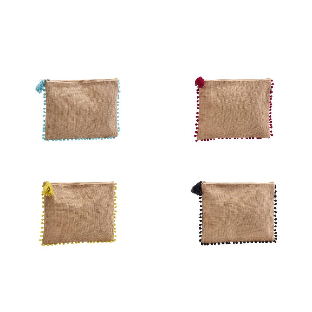 Pochette mare in juta 28x22,5 cm