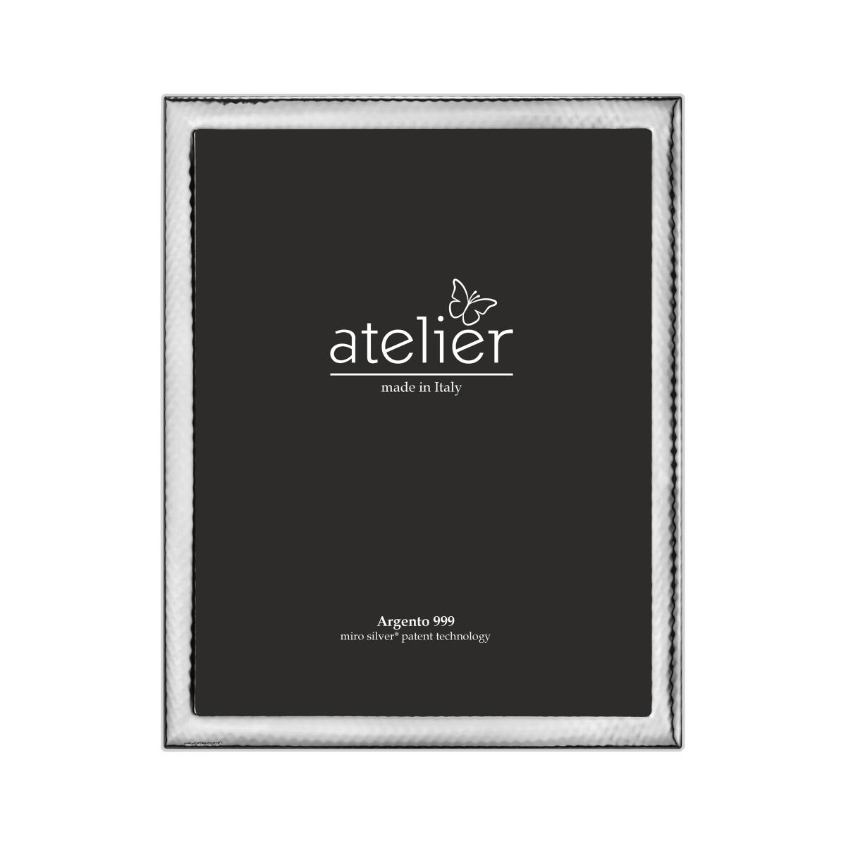 Portafoto Atelier fascia narrow argento10x15 cm.