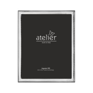 Portafoto Atelier fascia narrow argento10x15 cm.