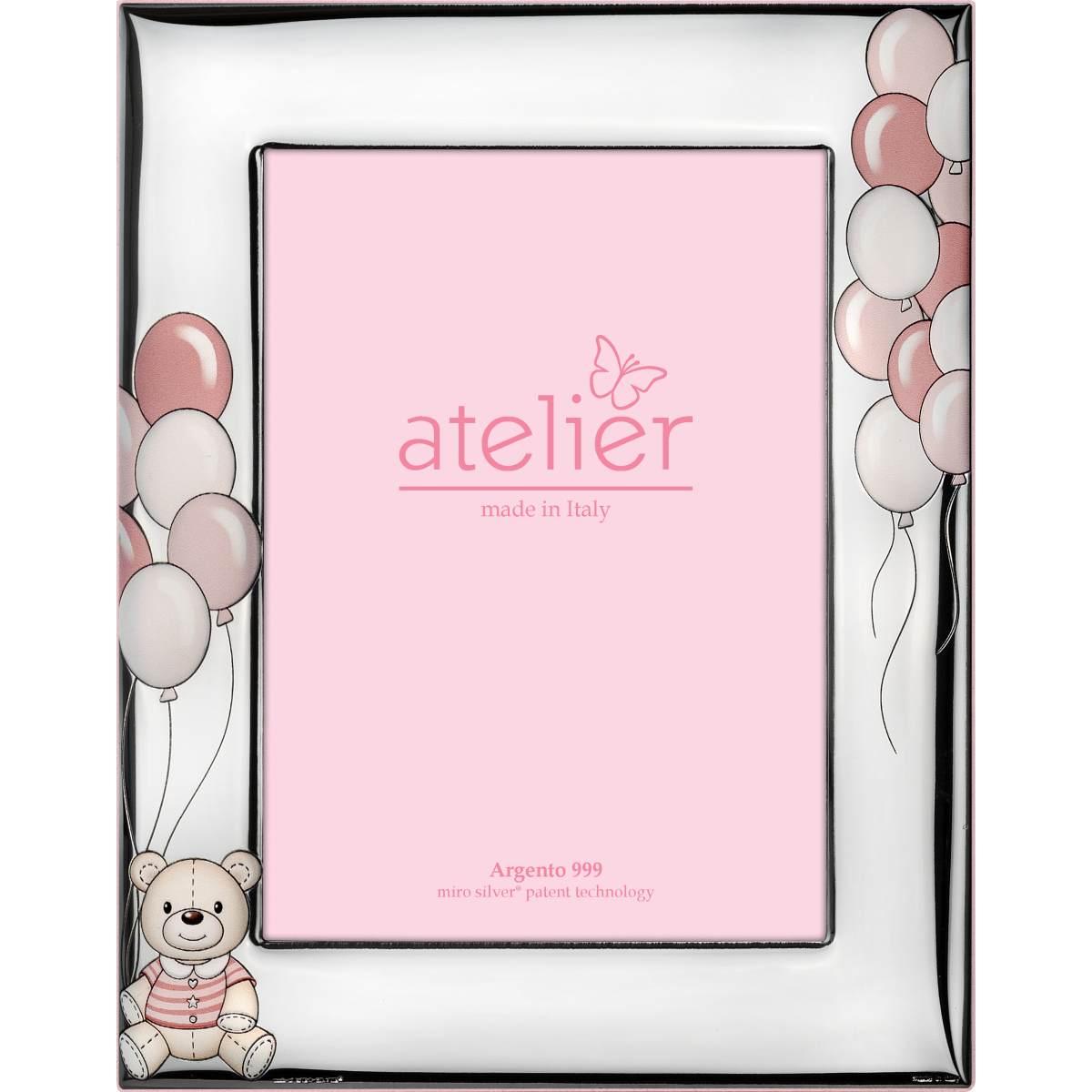 Portafoto Atelier linea palloncini rosa 13x18 cm