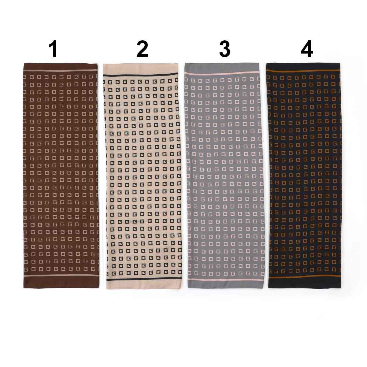 Foulard donna in seta fantasia logata Gai Mattiolo