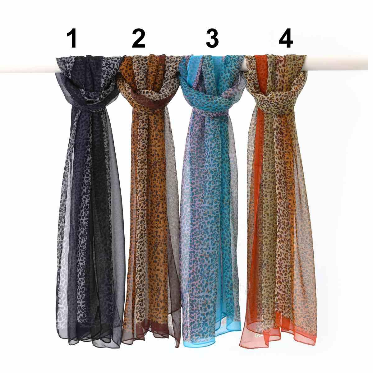 Sciarpa donna in poliestere animalier Gai Mattiolo