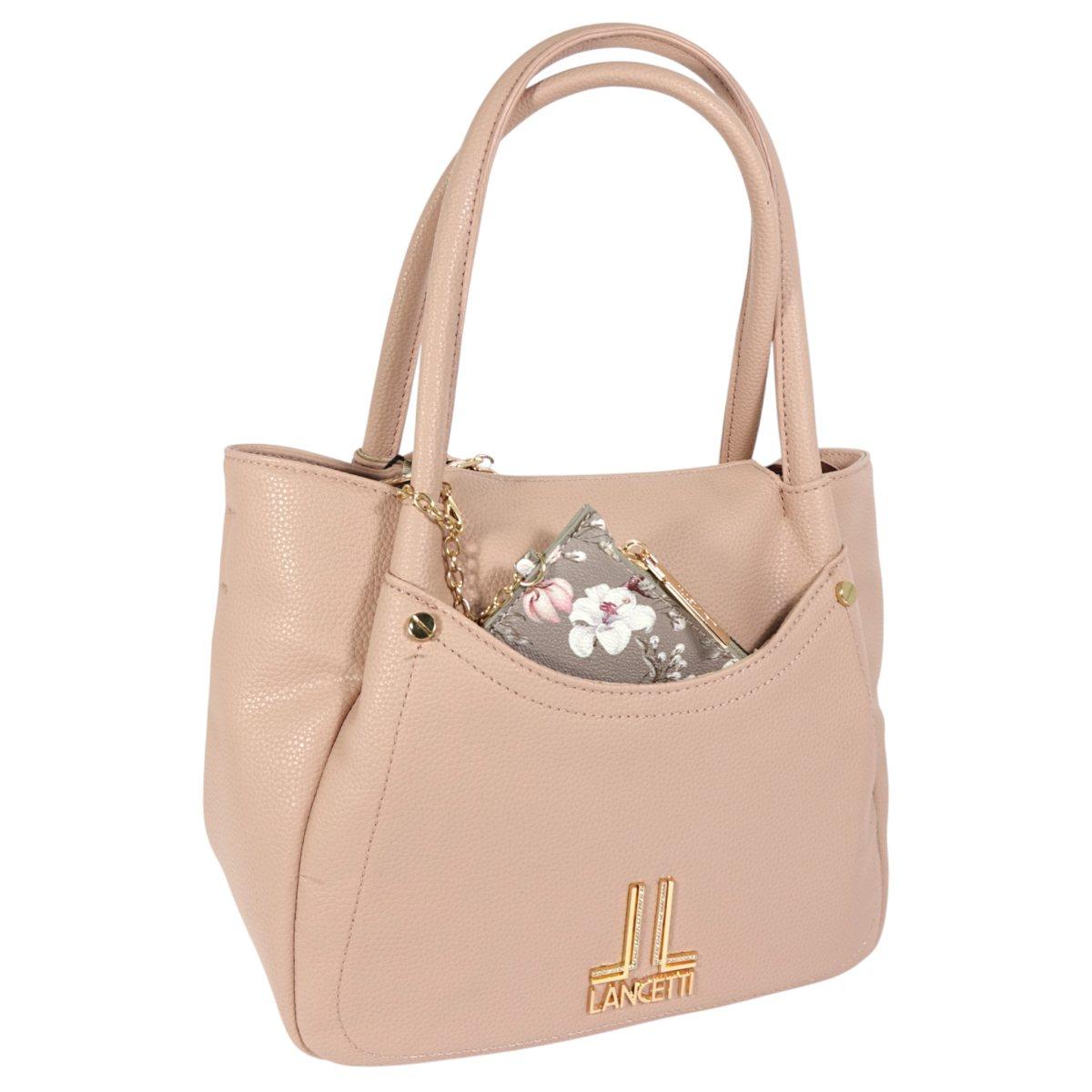Borsa donna con pochette asportabile linea stowe Lancetti