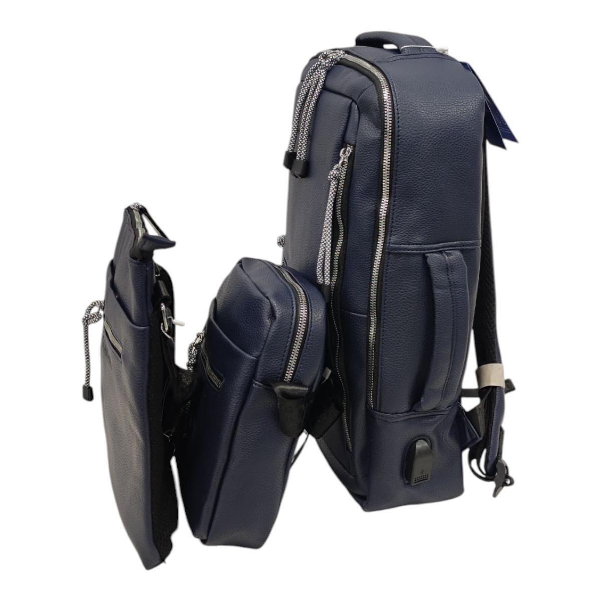 Set 3 pezzi uomo zaino e due tracolle Renato Balestra