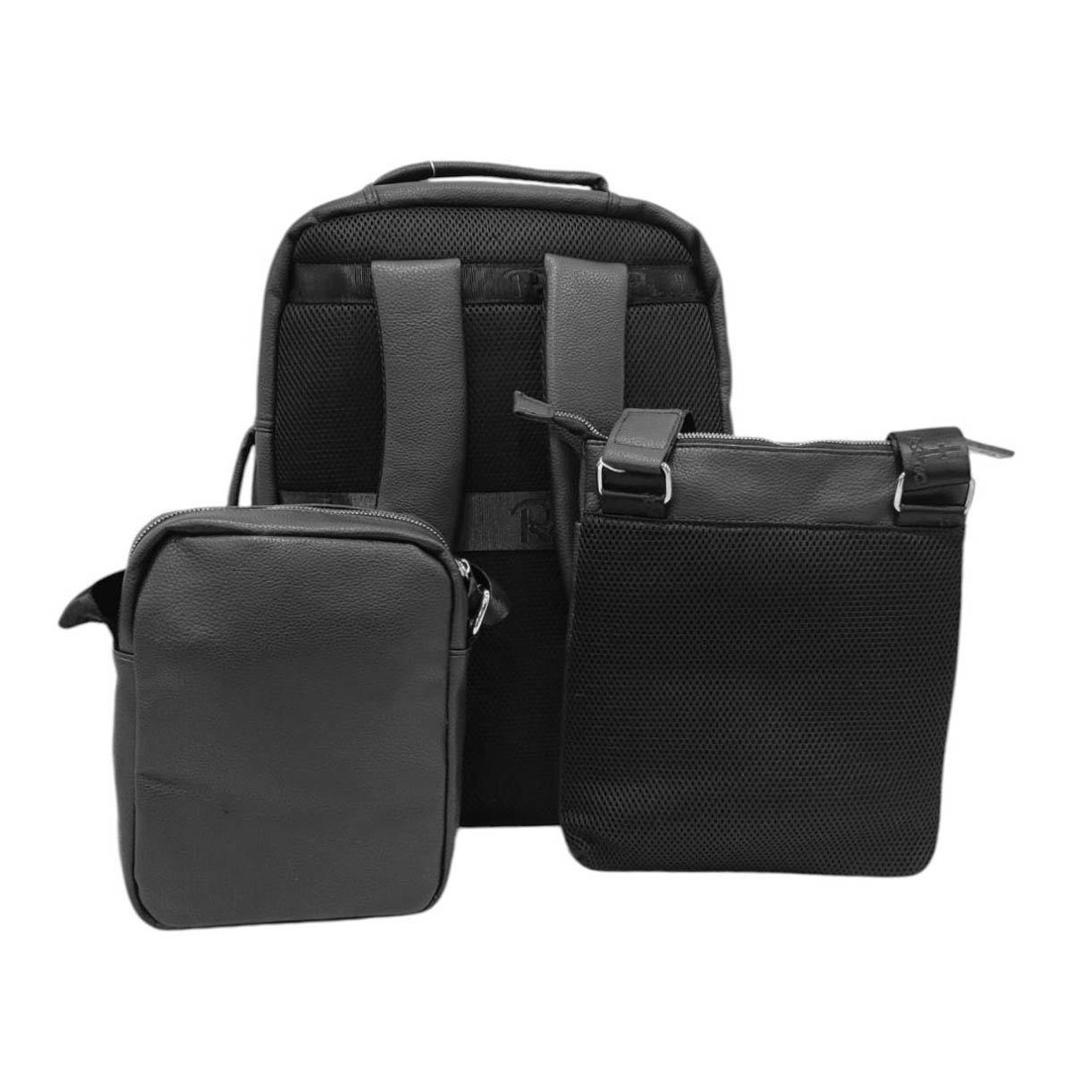 Set 3 pezzi uomo zaino e due tracolle Renato Balestra