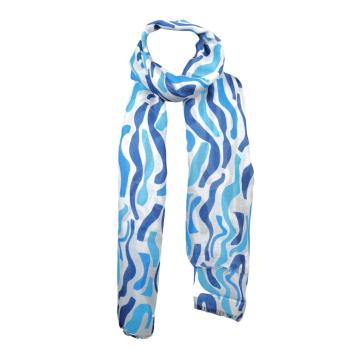 Sciarpa donna in viscosa stampa onde Martissima by Marta Marzotto