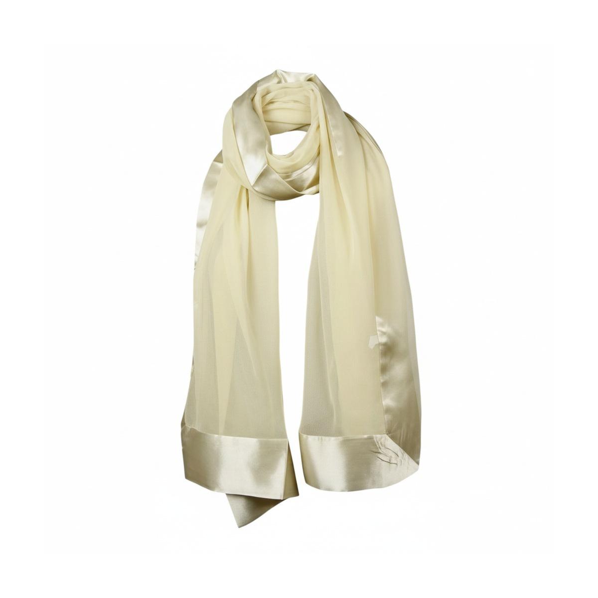 Sciarpa donna in viscosa con bordo satinato Martissima by Marta Marzotto