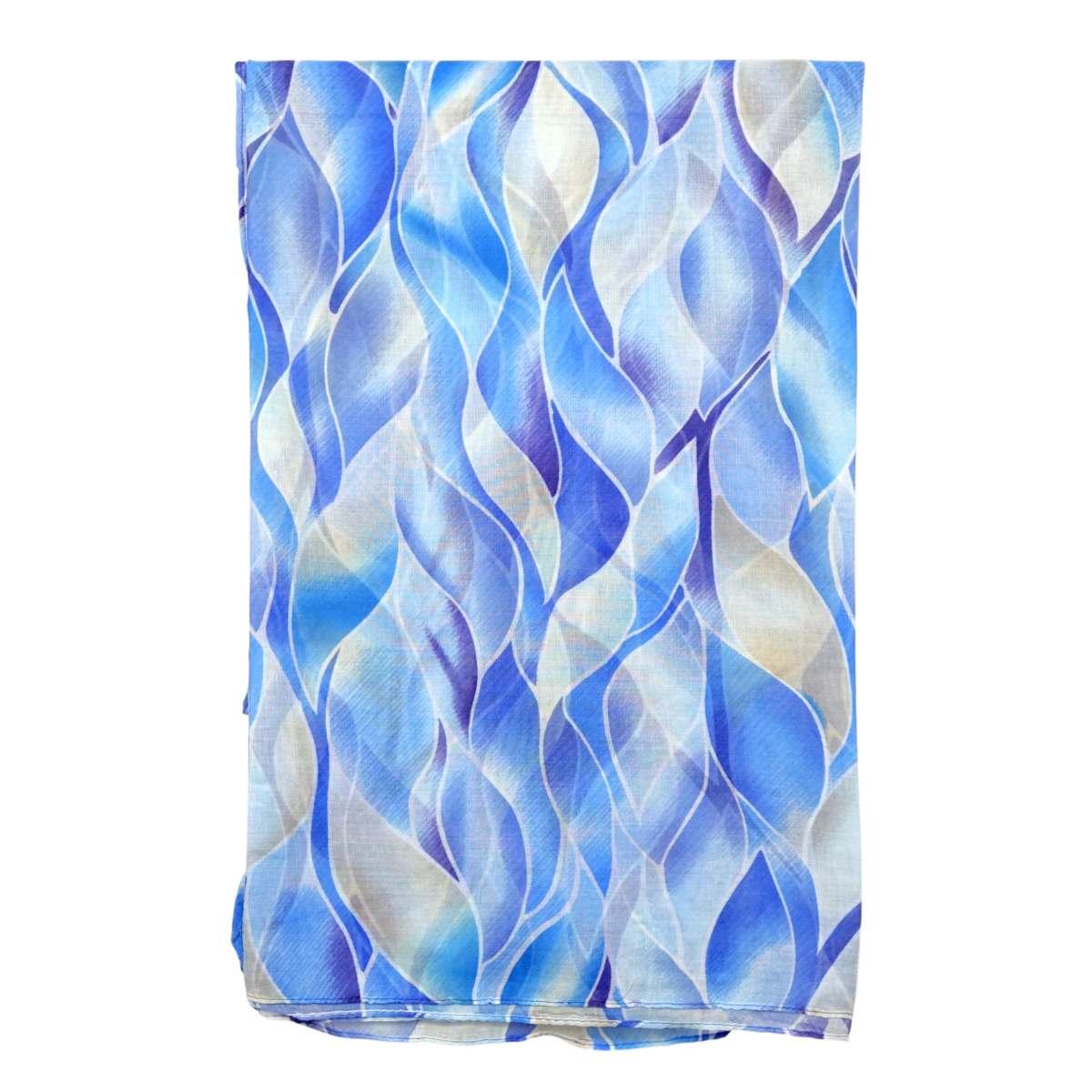 Sciarpa donna in viscosa fantasia foglie Regina Schrecker