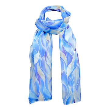 Sciarpa donna in viscosa fantasia foglie regina schrecker