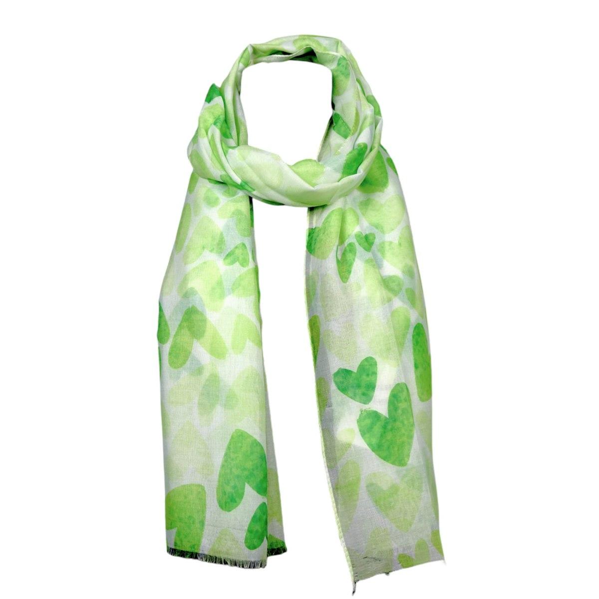 Sciarpa donna in viscosa fantasia cuori Regina Schrecker