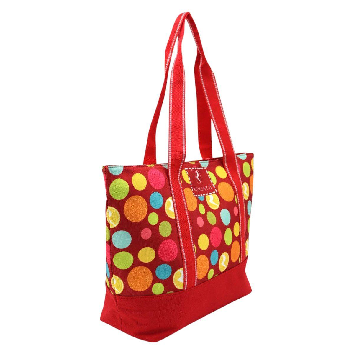 Borsa mare in sintetico con cerchi Roncato