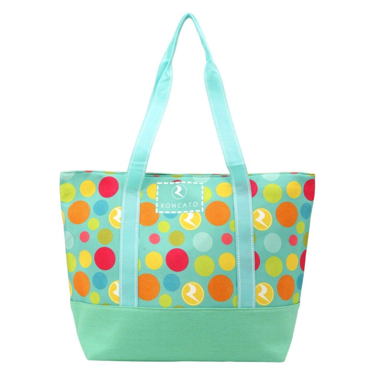 Borsa mare in sintetico con cerchi Roncato