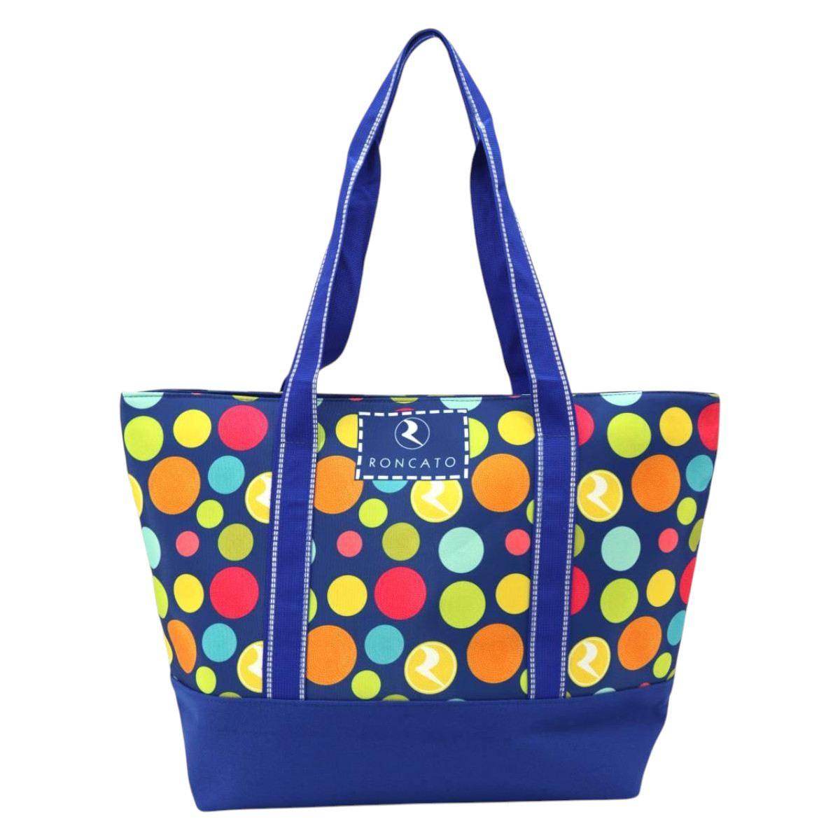 Borsa mare in sintetico con cerchi Roncato