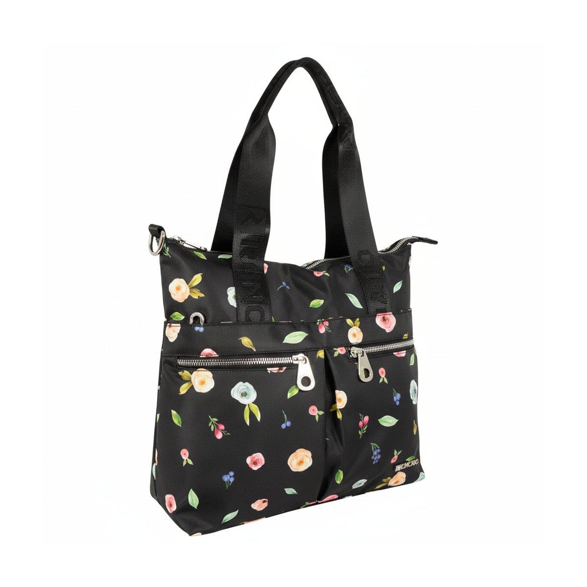 Borsa shopping donna stampa floreale in sintetico Roncato