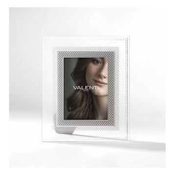 Cornice rombi argento 13x18 cm Valenti