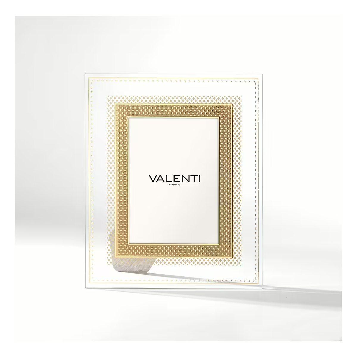 Cornice rombi oro 13x18 cm Valenti