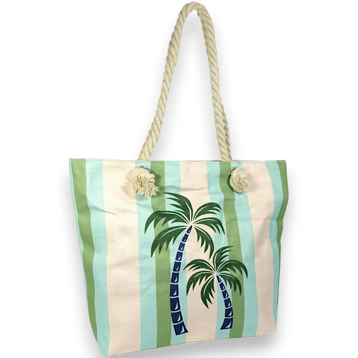 Borsa mare donna con manici in corda e cerniera Verve