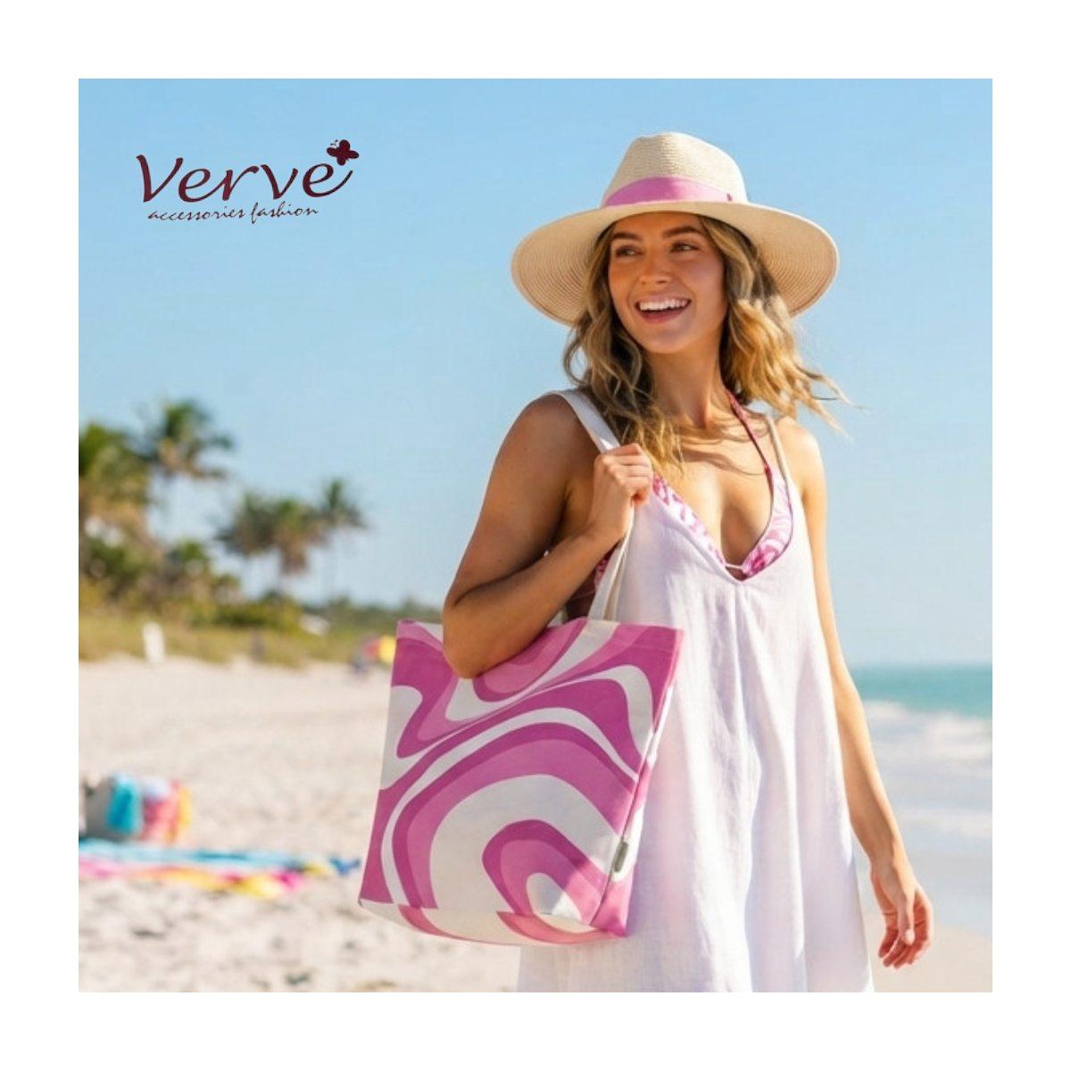 Borsa mare donna motivo ondulato Verve in RPET