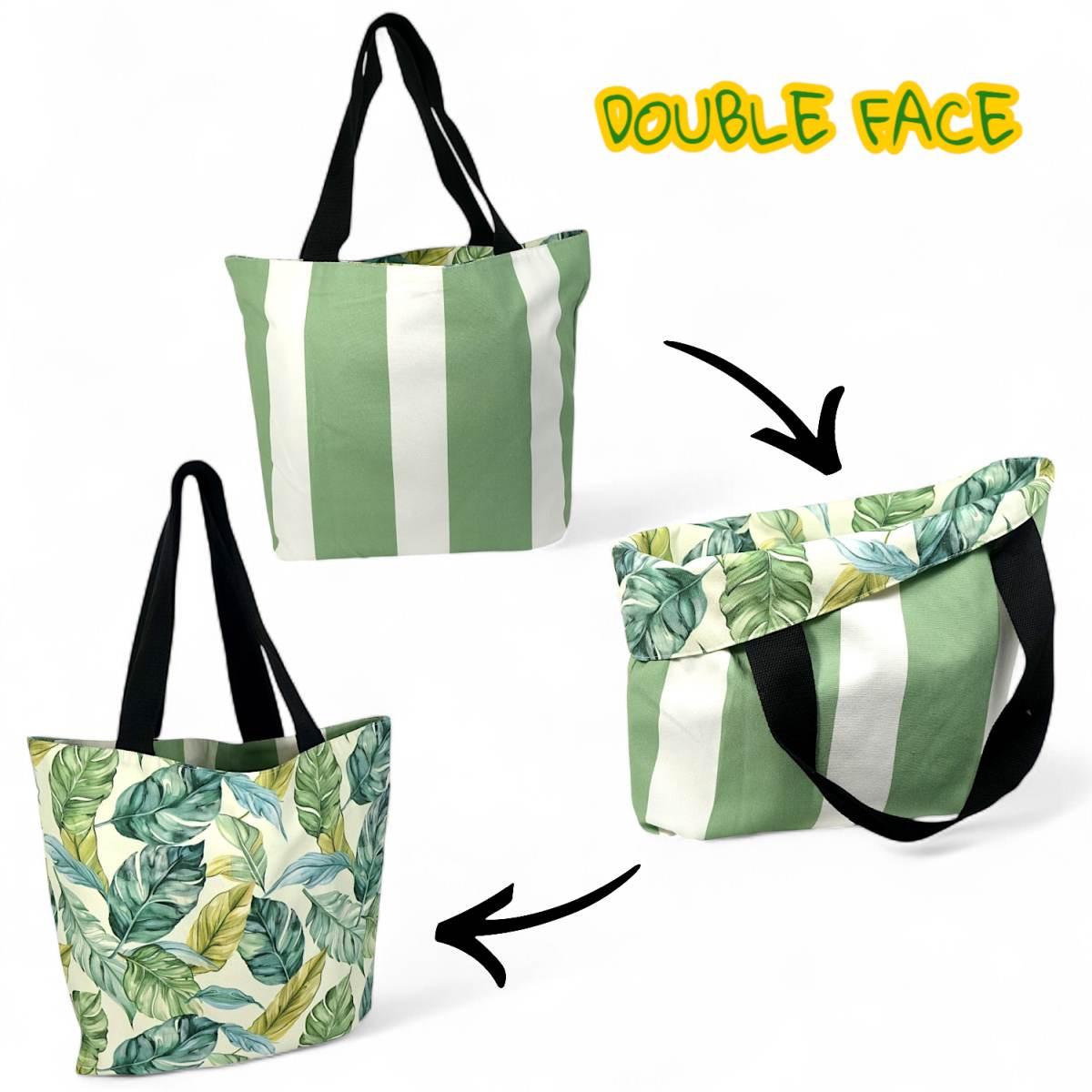 Borsa mare donna double face reversibile Verve