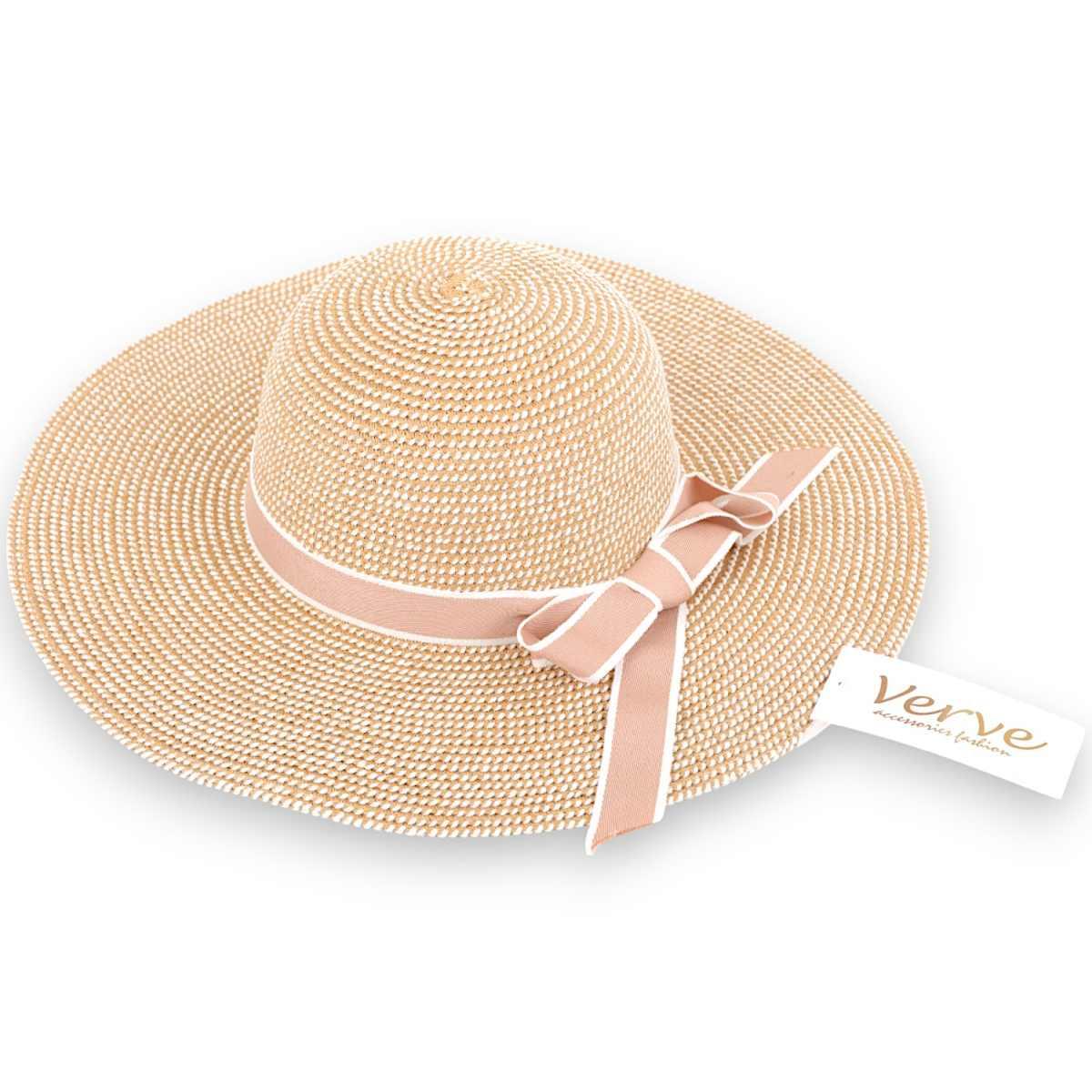 Cappello mare donna a falda larga con fiocco in nastrino Verve