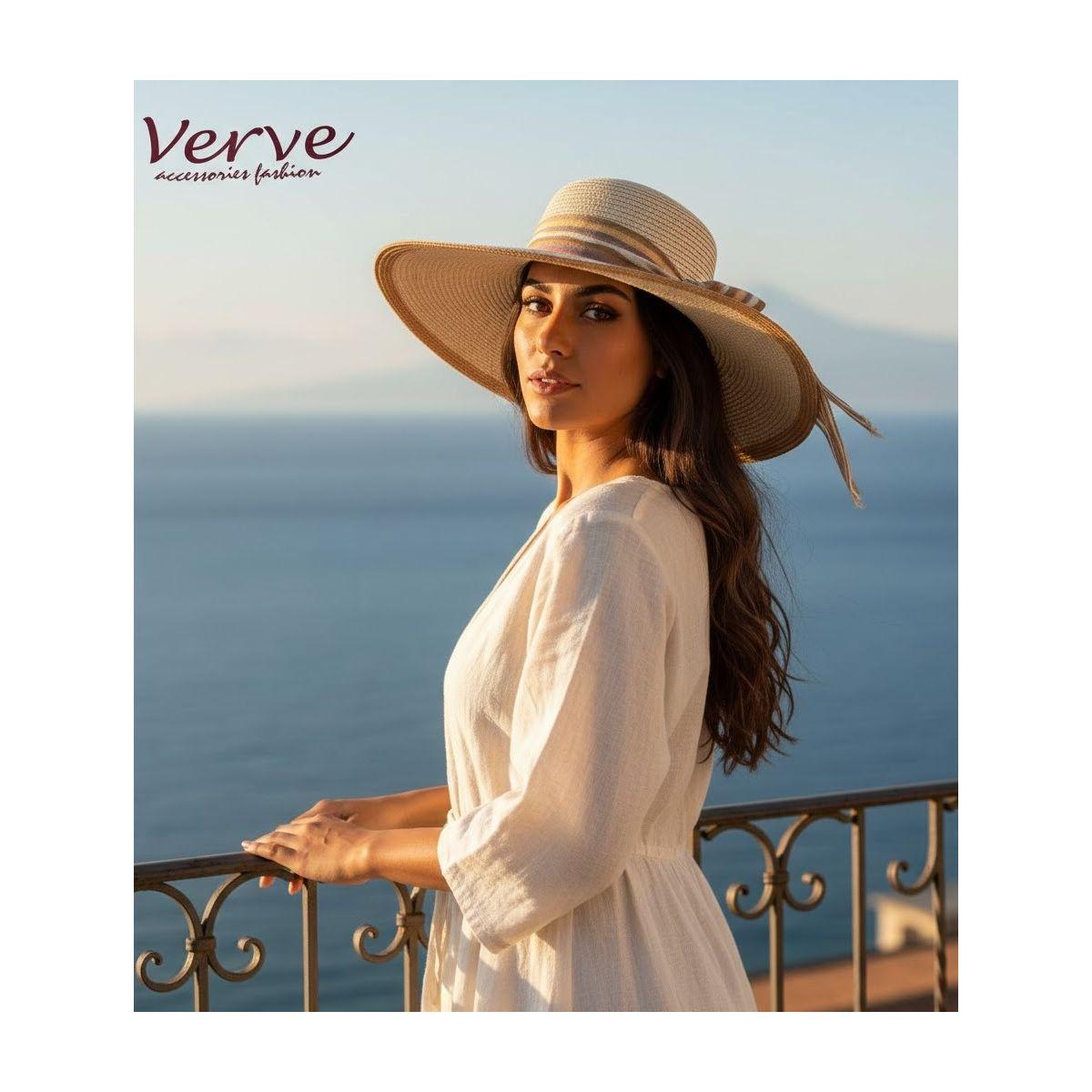 Cappello mare donna a falda larga con nastro Verve